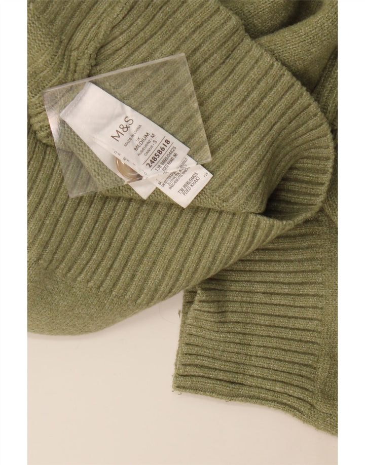 Женский свитер-кардиган оверсайз Marks & Spencer UK 14, средний хаки