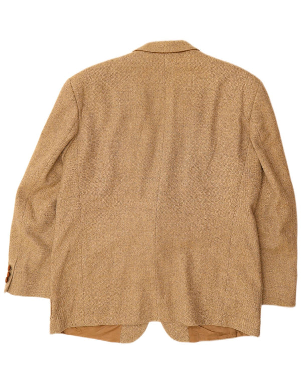 PLACE VENDOME Mens 2 Button Blazer Jacket UK 40 Large Beige Wool