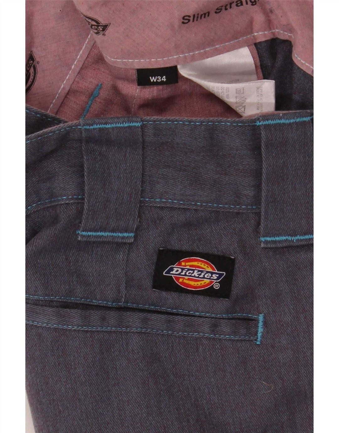Мужские шорты чинос Dickies W34, большие темно-синие, полиэстер