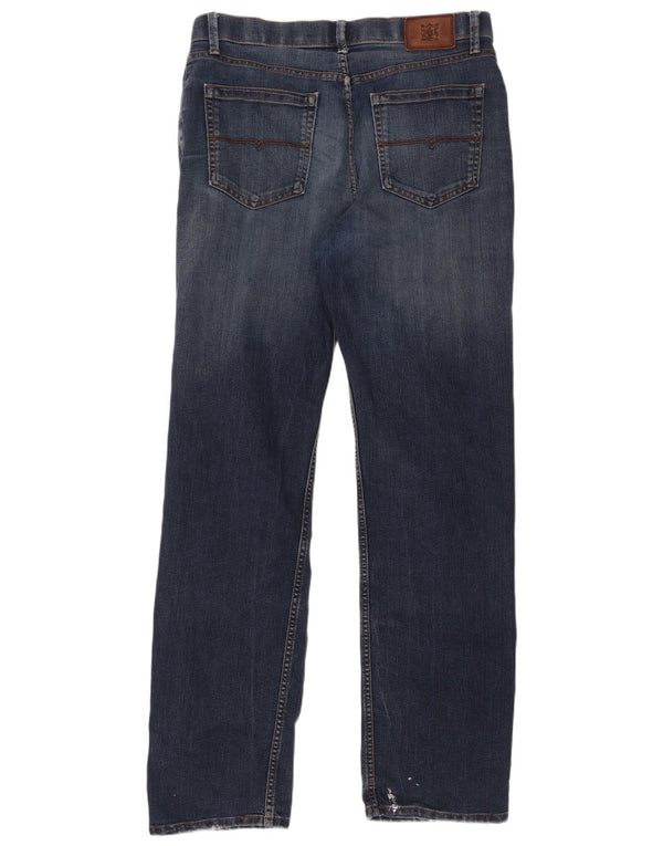Мужские прямые джинсы Marks & Spencer W34 L33 синие, хлопок