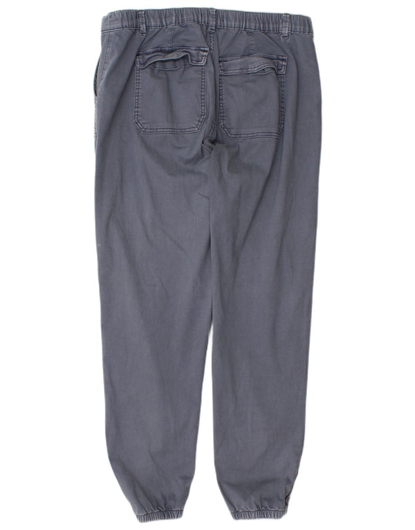 Женские брюки-джоггеры Marks & Spencer UK 18 XL W36 L30 Серые хлопковые