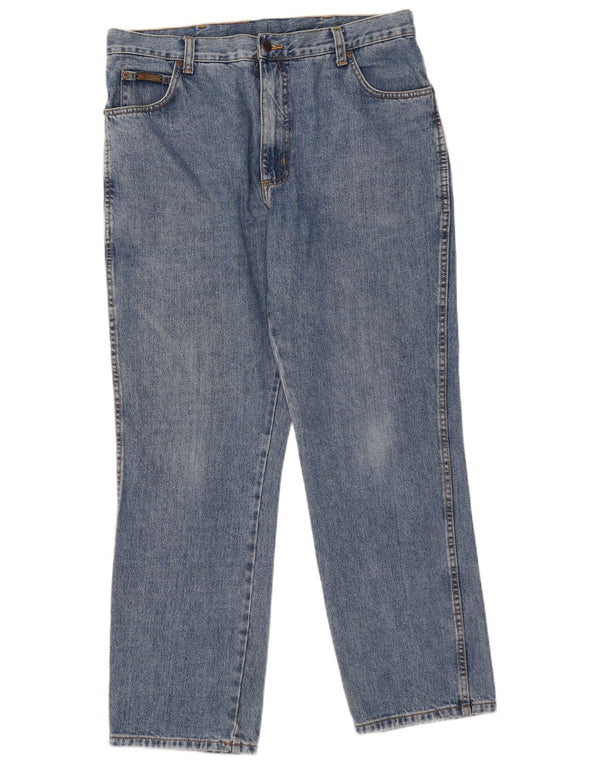 Мужские прямые джинсы Wrangler Texas W38 L30, синий хлопок