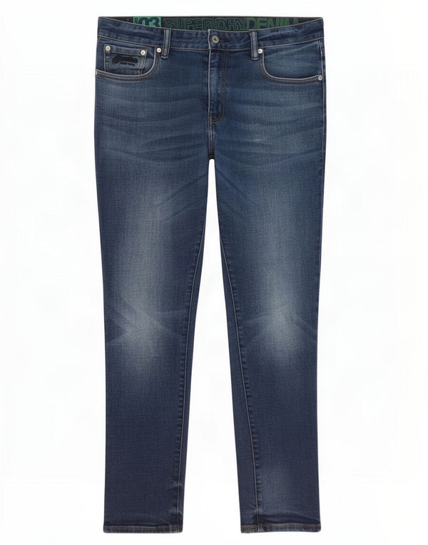 Женские узкие джинсы Superdry W34 L29, синий хлопок