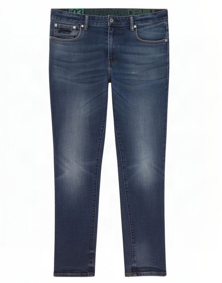 Женские узкие джинсы Superdry W34 L29, синий хлопок