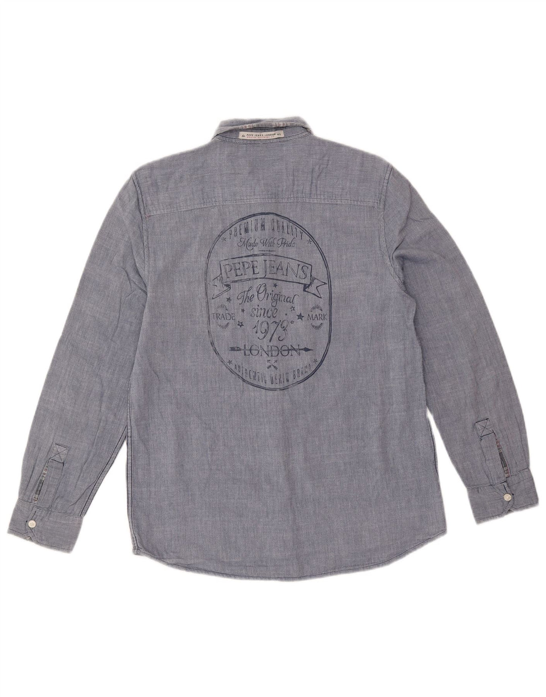 Рубашка женская PEPE Jeans UK 14 средний синий