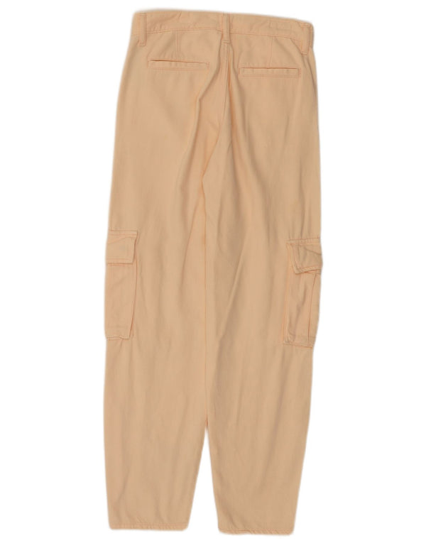 Женские зауженные брюки карго с высокой талией LEVI'S W24 L28, розовый хлопок