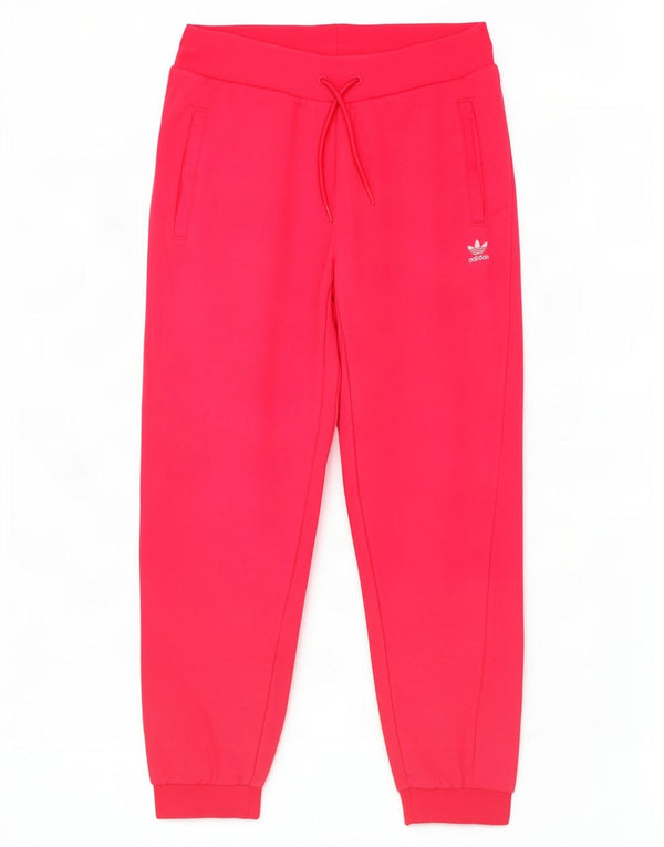 Женские спортивные брюки Adidas Joggers UK 14, хлопок среднего розового цвета