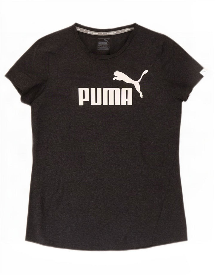Женская футболка с рисунком Puma Top UK 14, средний серый полиэстер