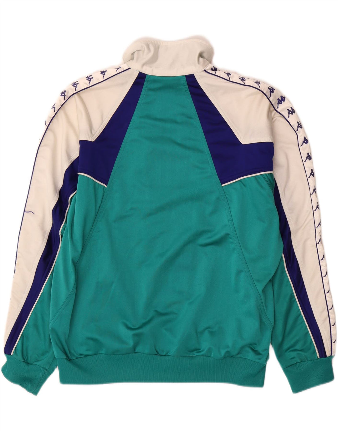 Мужской спортивный костюм Kappa с графическим рисунком, большая зеленая куртка с цветными блоками