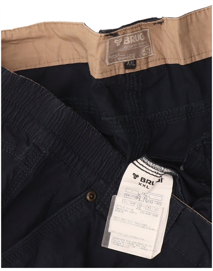 Мужские шорты-карго Brugi 2XL W44 Темно-синие, хлопок
