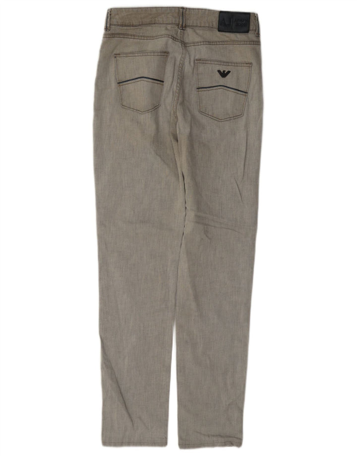 Женские узкие джинсы Armani W28 L29 Серые хлопковые