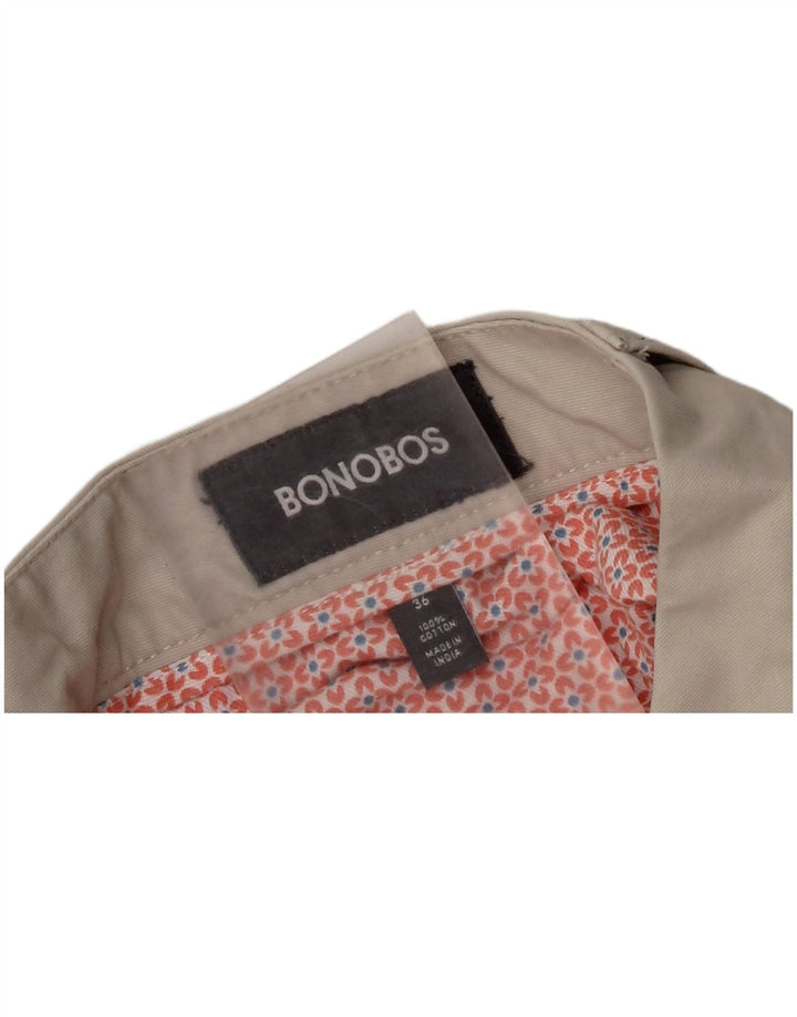 Мужские шорты чинос BONOBOS W36, большие, бежевые, хлопок