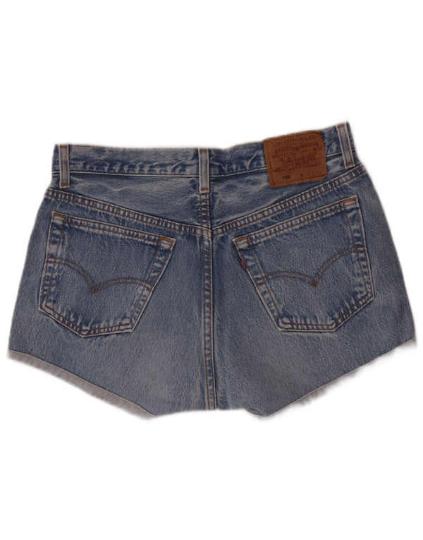 Женские джинсовые шорты Levi's 501, большие W32, синий хлопок
