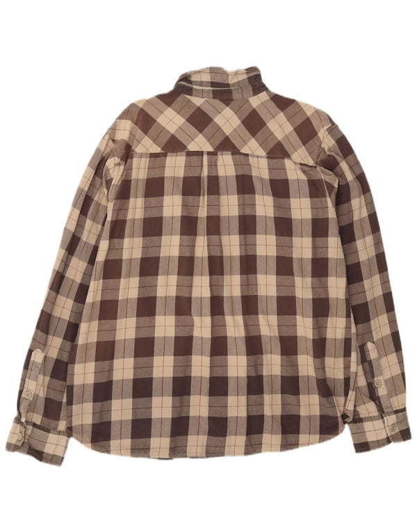 Мужская фланелевая рубашка Mountain Warehouse 2XL, коричневая клетка, хлопок