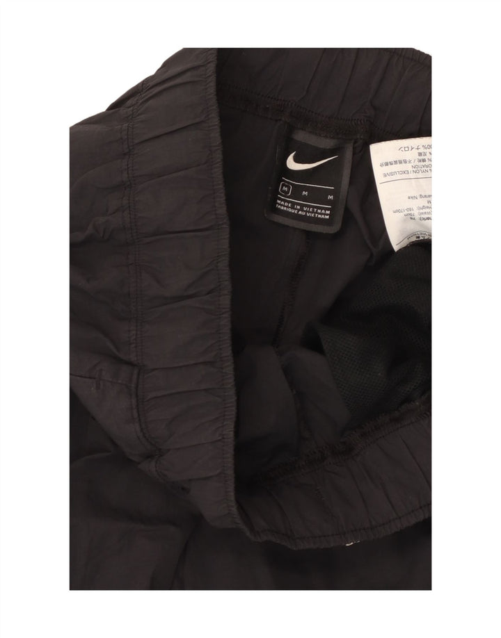 NIKE Mens Tracksuit Trousers Medium  Black Nylon