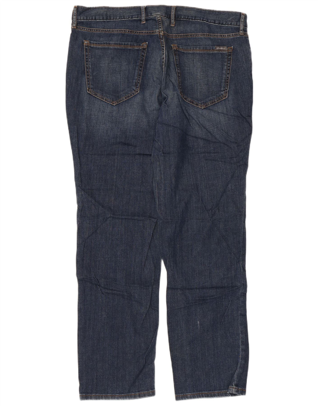 Женские потертые прямые джинсы-бойфренды EDDIE BAUER W36 L30 синие