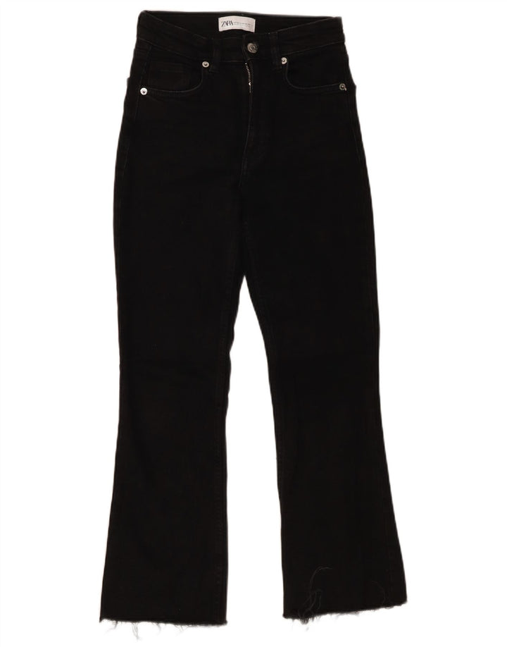 Женские расклешенные джинсы Zara EU 34 2XS W24 L25 черные