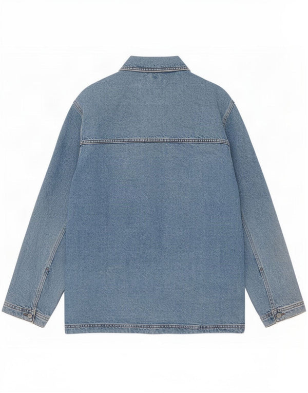 Женская джинсовая куртка оверсайз Topshop UK 10, маленький синий хлопок