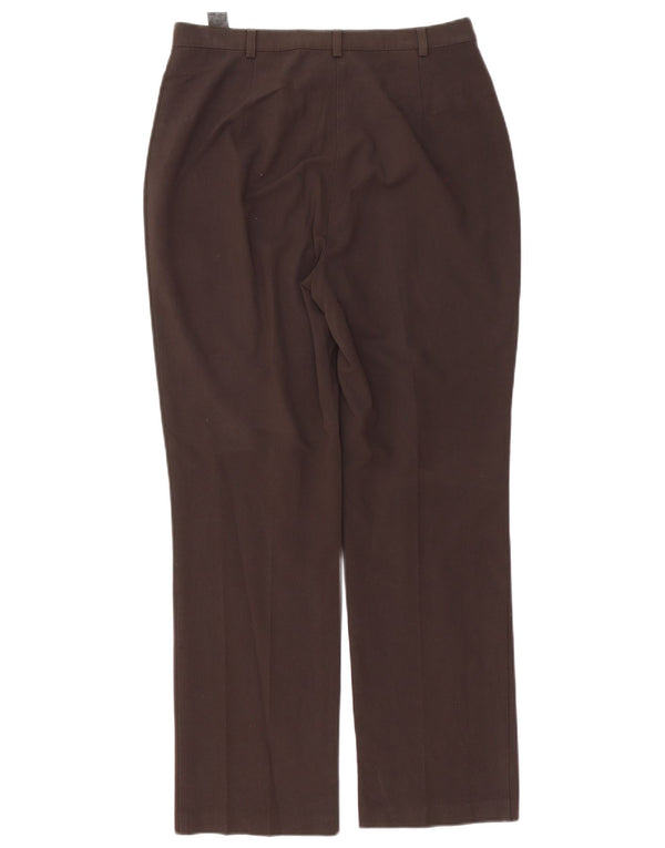Женские прямые повседневные брюки Marks & Spencer UK 14 Medium W30 L30 Коричневые