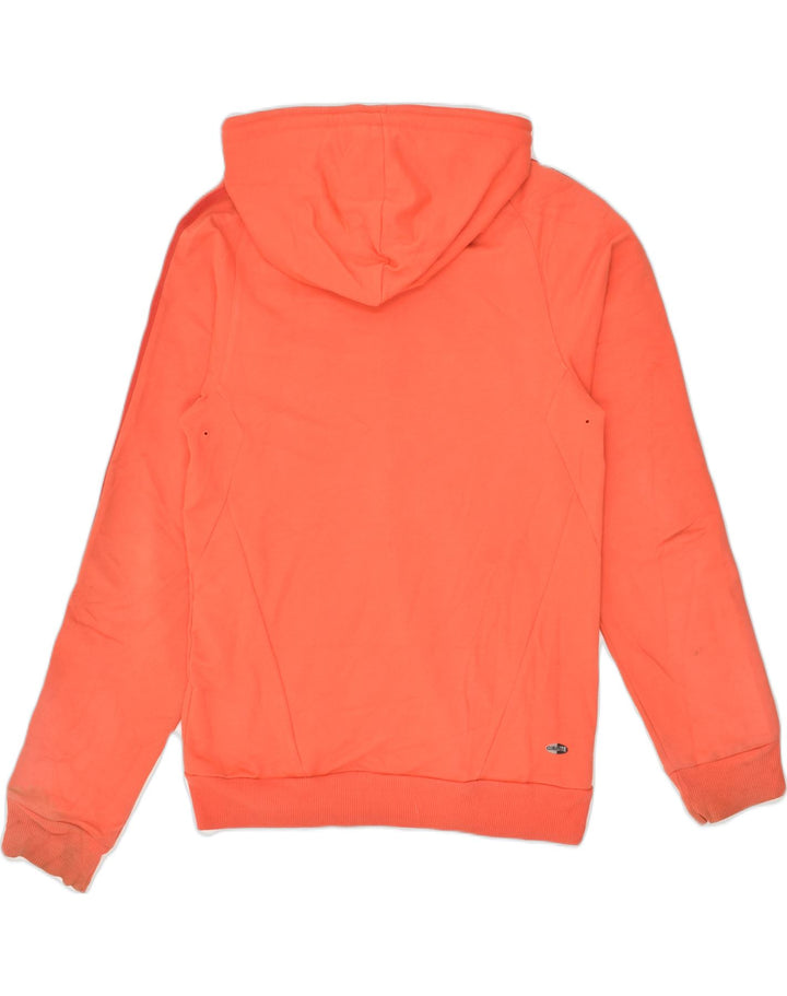 ADIDAS Womens Zip Hoodie Sweater UK 6 XS Orange Cotton | Vintage Adidas | Thrift | Second-Hand Adidas | Used Clothing | Messina Hembry 