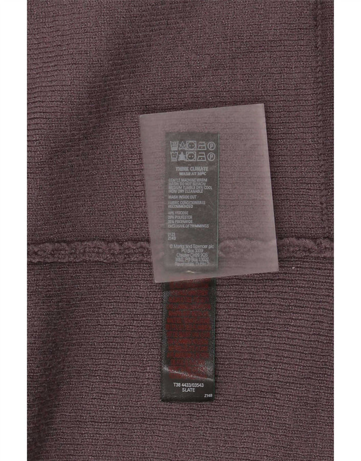 Женский удлиненный открытый кардиган Marks & Spencer UK 14, большой серый