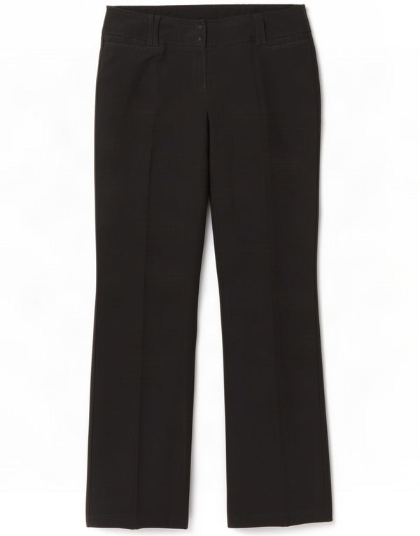 Topshop Женские повседневные брюки Bootcut UK 12 Medium W30 L34 Черный полиэстер