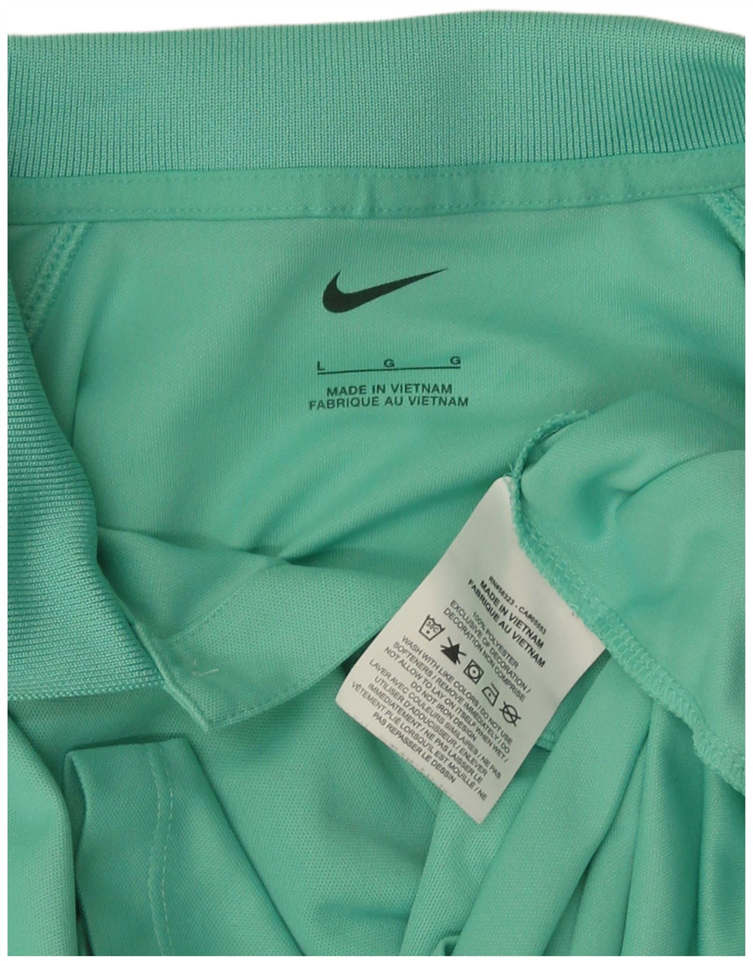 Мужская рубашка-поло Nike, большая зеленая полиэстер