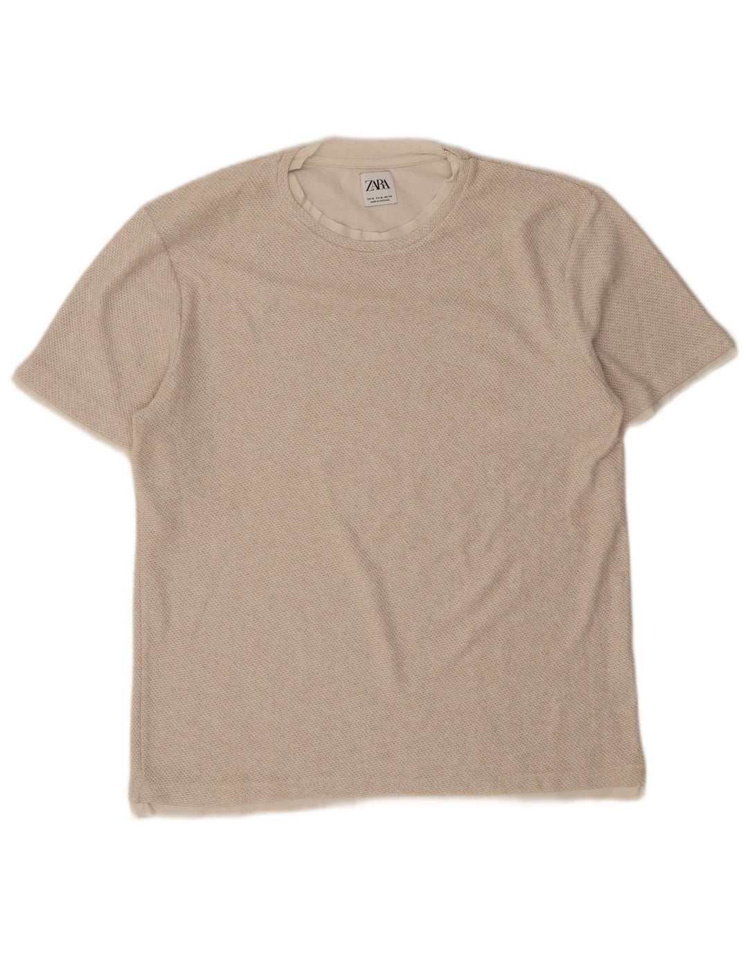Мужская футболка Zara Top XL Бежевая