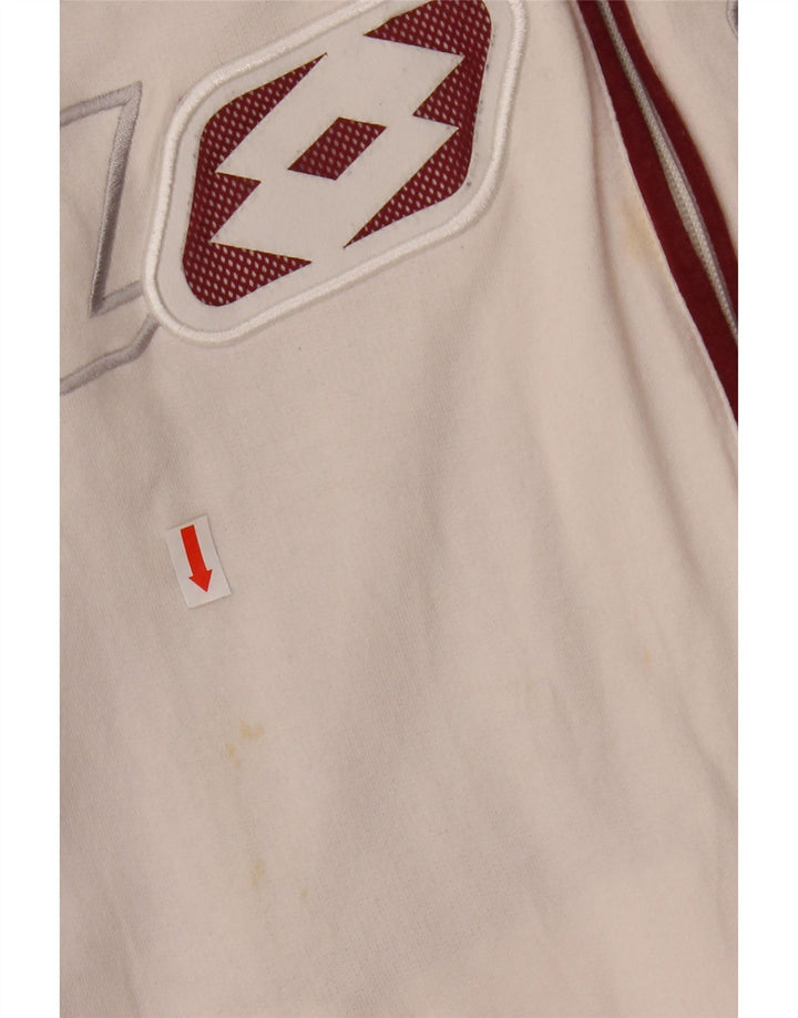 LOTTO Женский спортивный костюм с графическим рисунком, верхняя куртка UK 18 XL, белый с цветными блоками