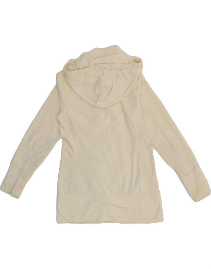 EDDIE BAUER Womens Hooded Tracksuit Top Jacket UK 6 XS Off White Polyester Vintage Eddie Bauer and Second-Hand Eddie Bauer from Messina Hembry 