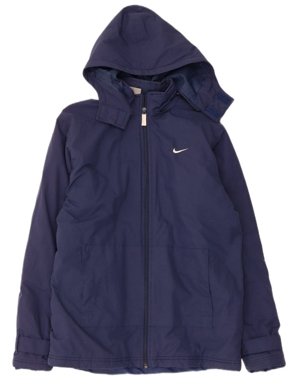 Ветровка Nike с капюшоном для мальчиков 13–14 лет XL, темно-синий полиэстер