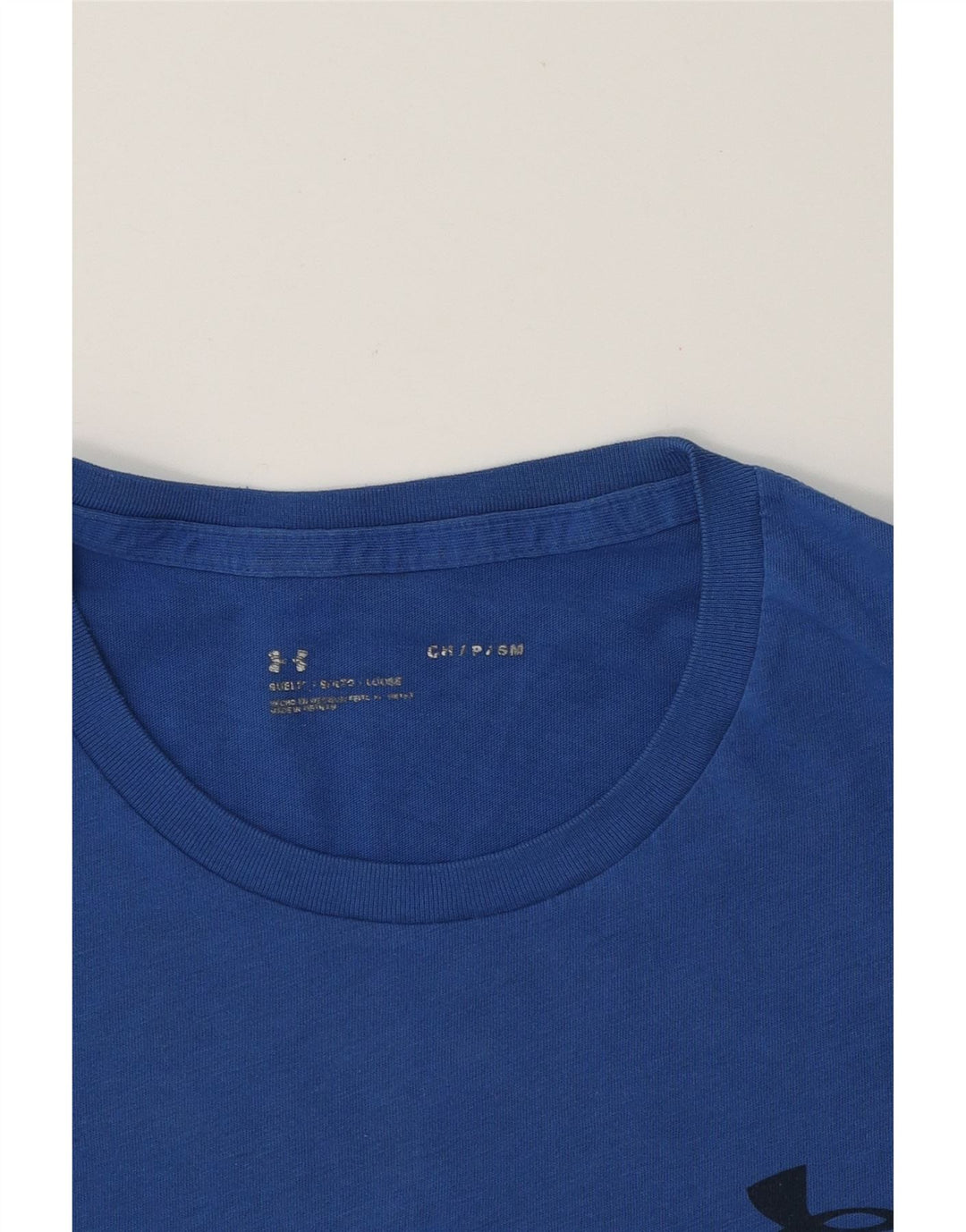 UNDER ARMOUR Mens T-Shirt Top Small Blue Cotton Vintage Under Armour and Second-Hand Under Armour from Messina Hembry 