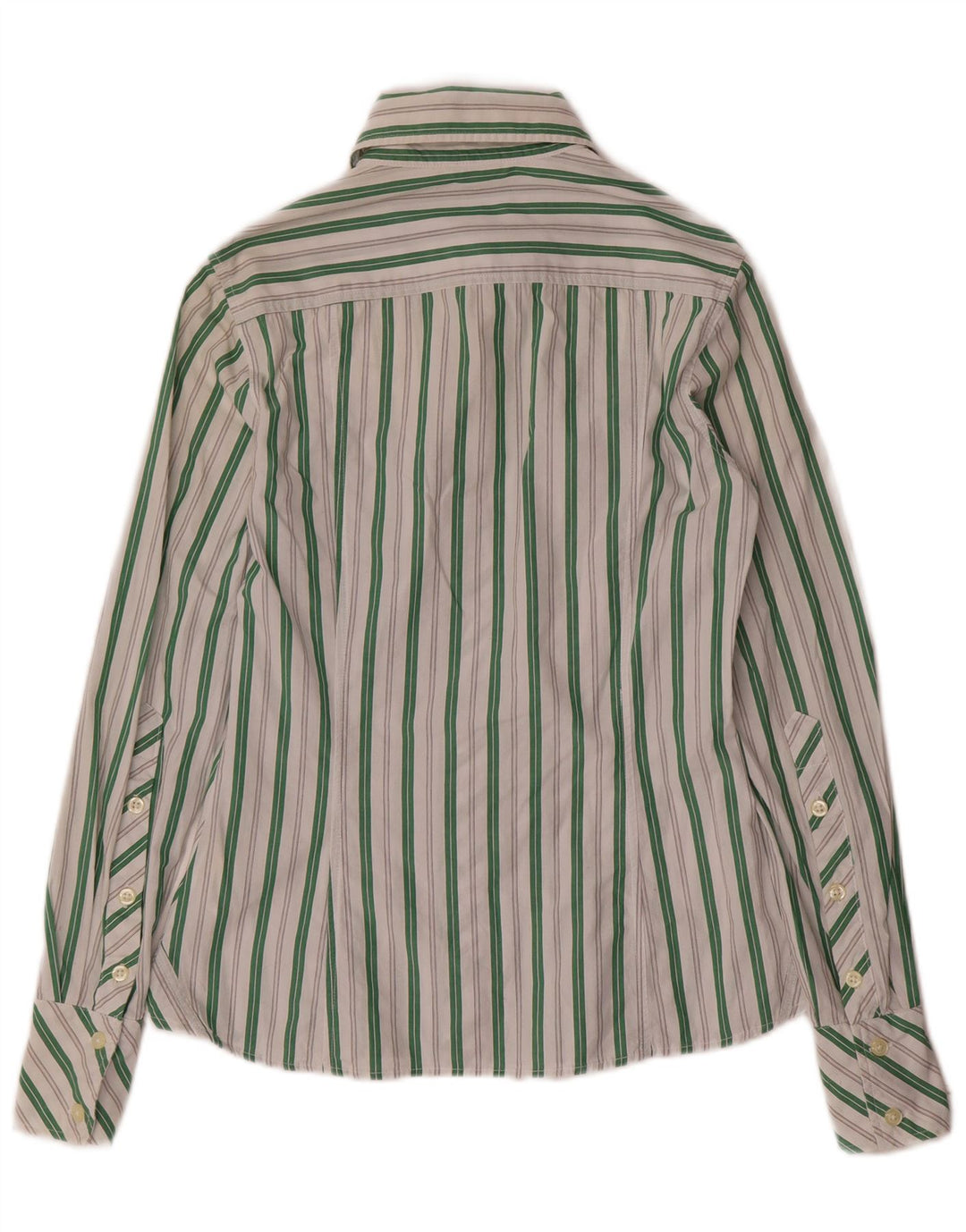 Женская рубашка Benetton UK 6 XS, хлопок в белую полоску