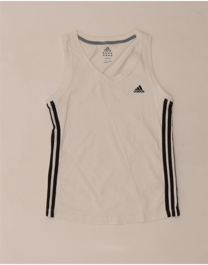 Женский жилет Adidas Top UK 14, средний белый хлопок