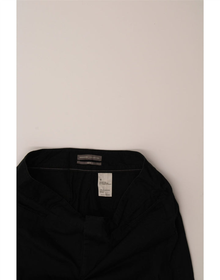 DOCKERS Womens Casual Shorts US 12 Large W30  Black Cotton Vintage Dockers and Second-Hand Dockers from Messina Hembry 
