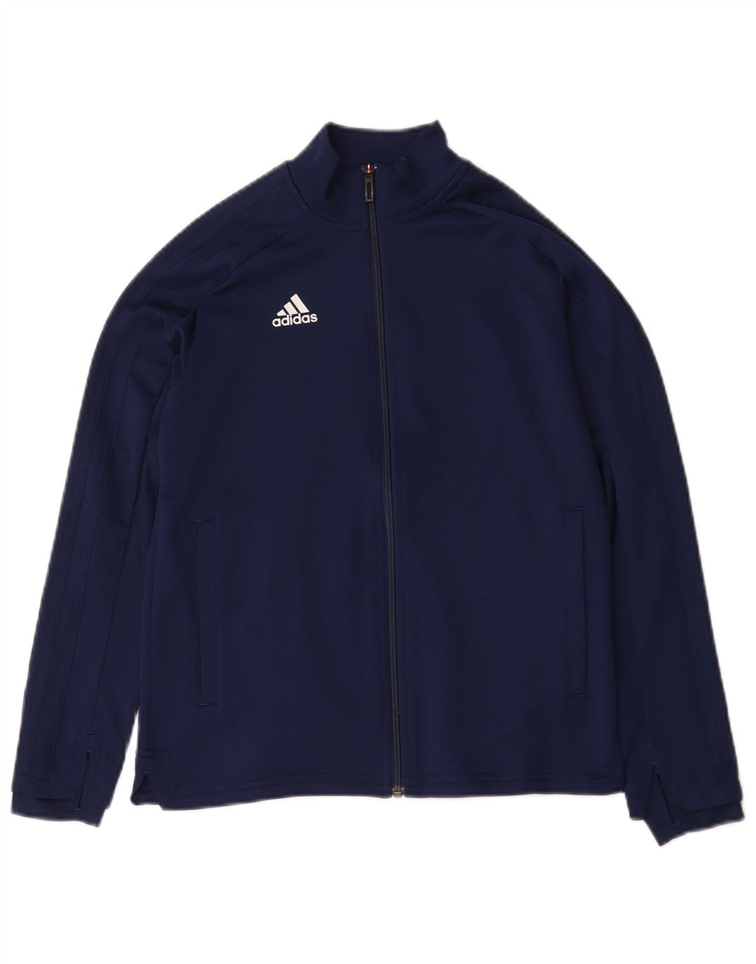 Спортивный костюм Adidas для мальчиков, верхняя куртка 11–12 лет, темно-синий полиэстер