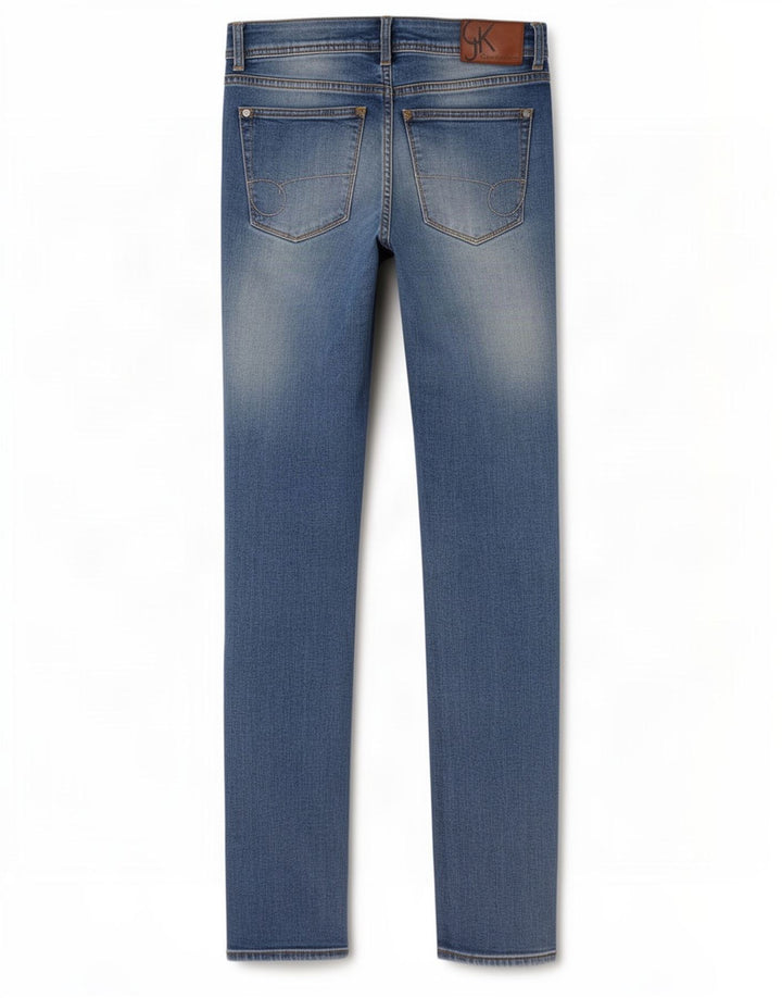 Женские узкие джинсы Calvin Klein W28 L32, синие, хлопок