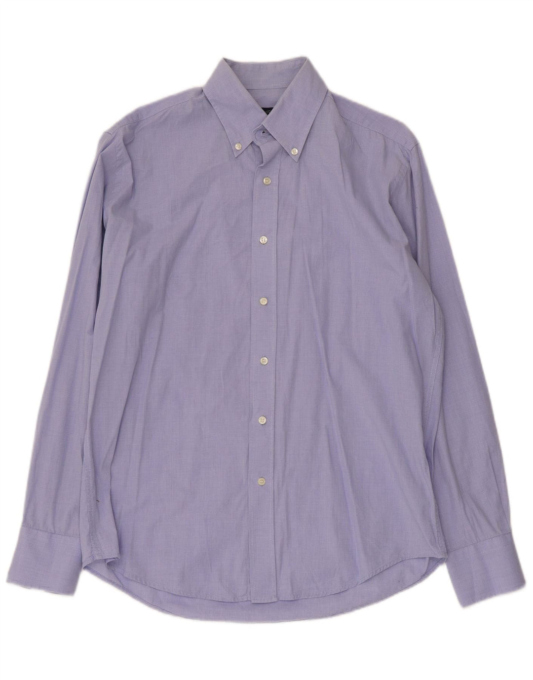 Мужская рубашка приталенного кроя Dack's среднего синего цвета с узором «гусиные лапки»