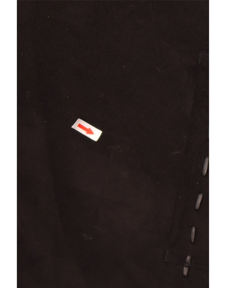 Винтажная женская куртка из шерпы UK 26 5XL, черный акрил