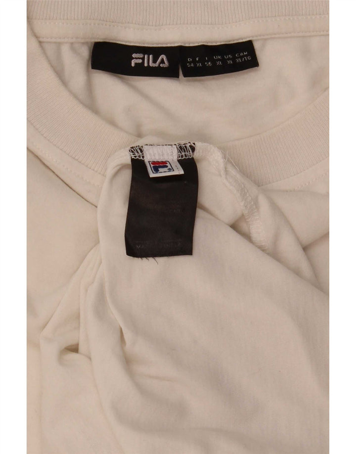 Мужская футболка Fila Top XL, белый хлопок