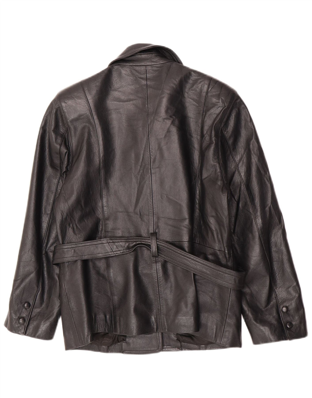 Lavorazione Artigianale Женская кожаная куртка IT 44 Medium Black Leather