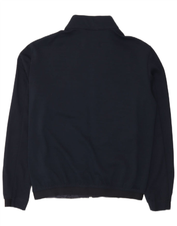 Мужская куртка-бомбер Zara UK 38, средний темно-синий, полиэстер с цветными блоками