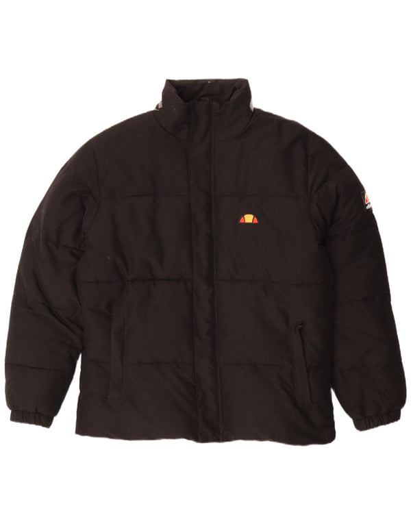 Мужская стеганая куртка Ellesse UK 40, большая, черная, полиэстер