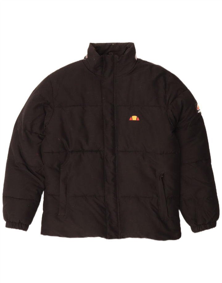 Мужская стеганая куртка Ellesse UK 40, большая, черная, полиэстер