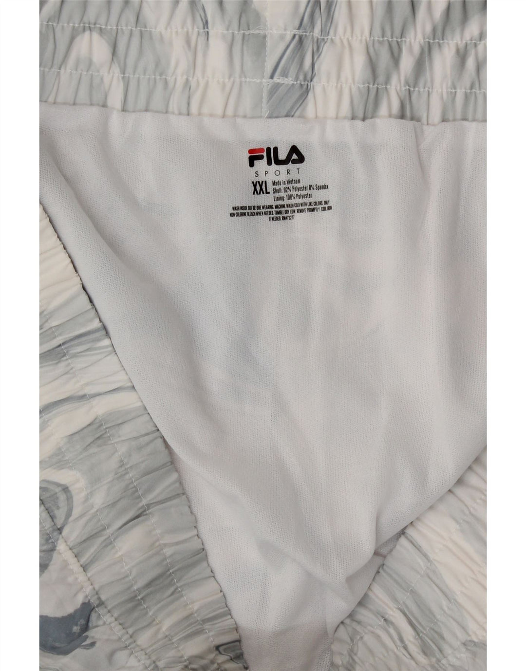 Женские спортивные шорты Fila UK 20 2XL, серый полиэстер тай-дай