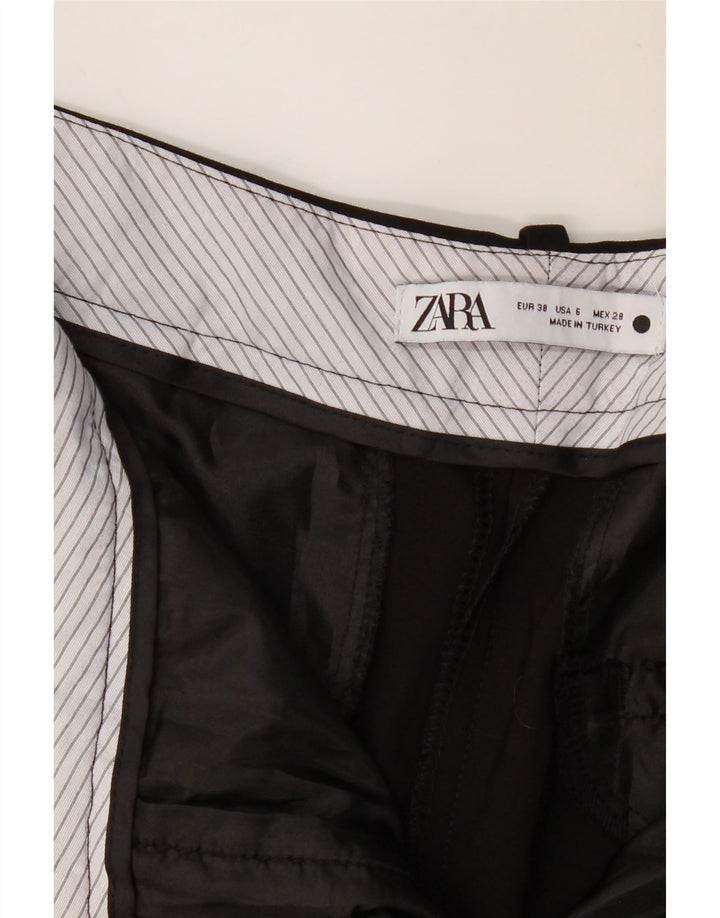 Женские узкие брюки чинос ZARA EU 38, маленькие W28 L27, черные