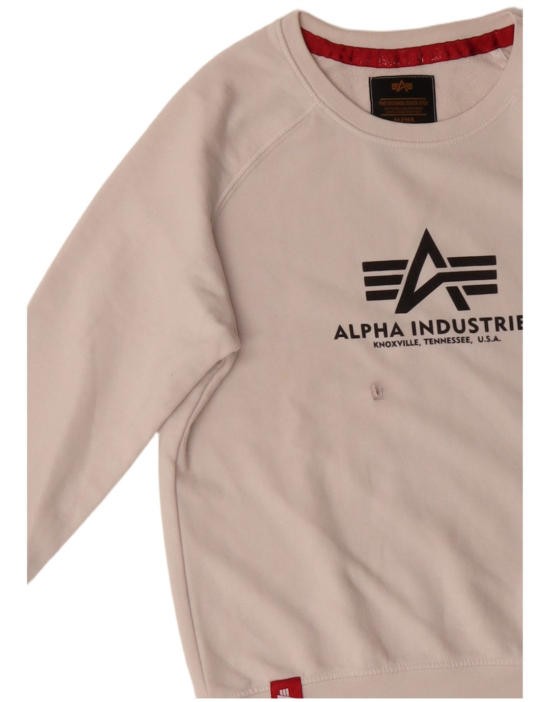 ALPHA INDUSTRIES Мужской свитшот с рисунком XS Белый