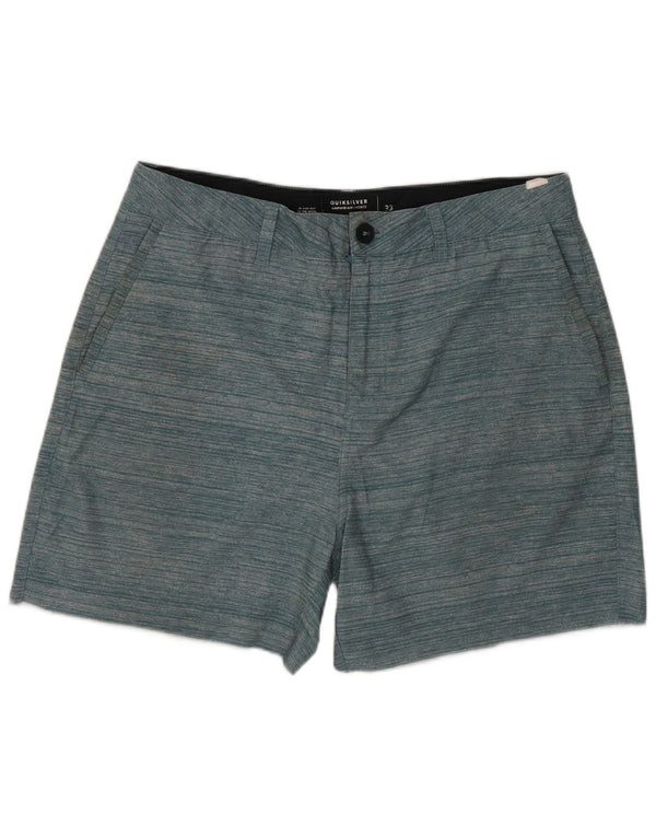 Мужские шорты чинос Quiksilver W33, средние зеленые в полоску