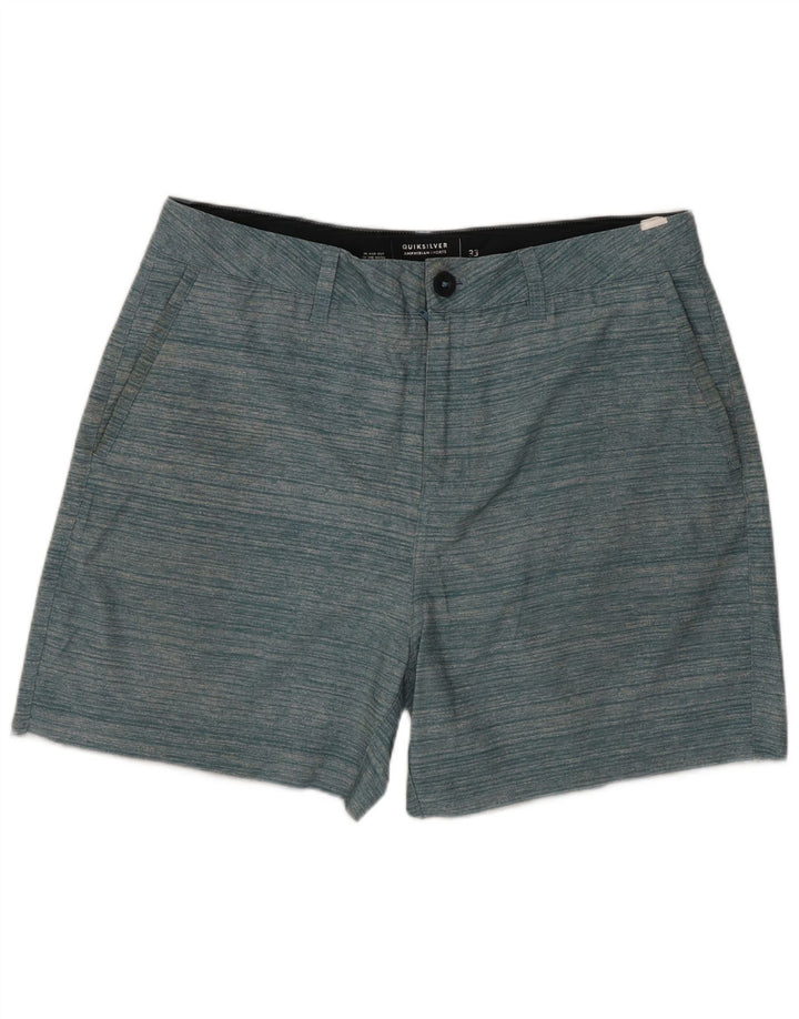 Мужские шорты чинос Quiksilver W33, средние зеленые в полоску