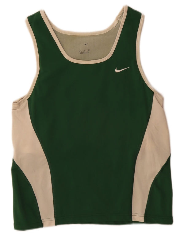 Женский жилет Nike Womens Top UK 14, большой зеленый, цветной блок